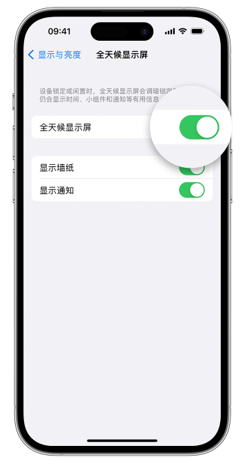 天长苹果14维修店分享如何自定义 iPhone 14 Pro 常亮显示屏 