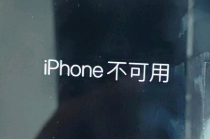 天长苹果服务网点分享锁屏界面显示“iPhone 不可用”如何解决 