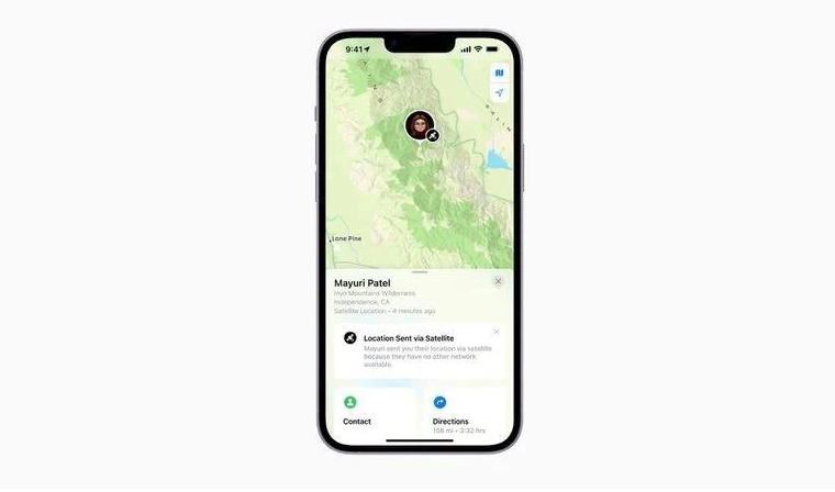 天长苹果14维修分享iPhone14系列中 FindMy功能通过卫星分享位置方法教程 